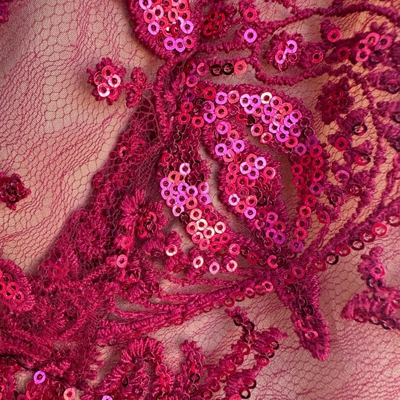 Free People Mini Dress Sequin Night Shimmer V-Neck Party Cocktail Club Size 2 - Picture 9 of 15